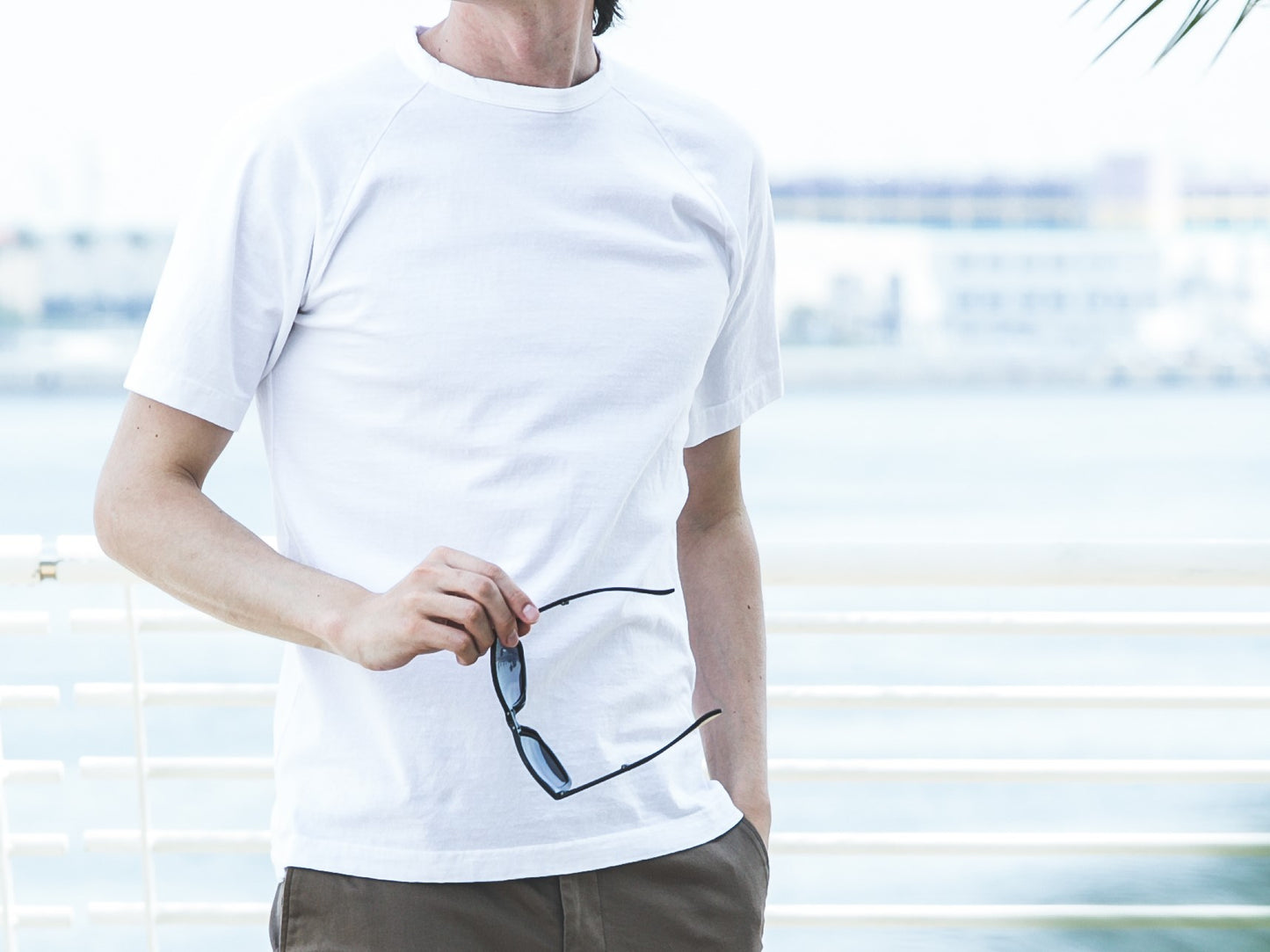 MEN’S ムラ糸クルーネックTシャツ半袖