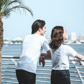 MEN’S ムラ糸クルーネックTシャツ半袖