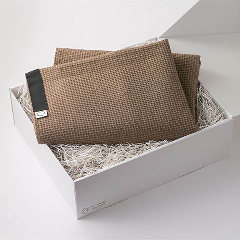 ORIENTUM ヘンプワッフルブランケットギフトボックス【BOX付】