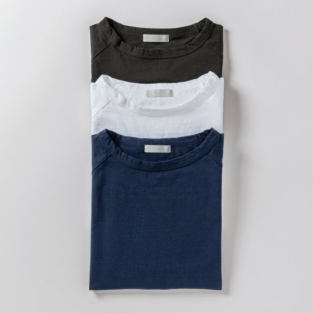 WOMEN’S ムラ糸クルーネックTシャツ半袖