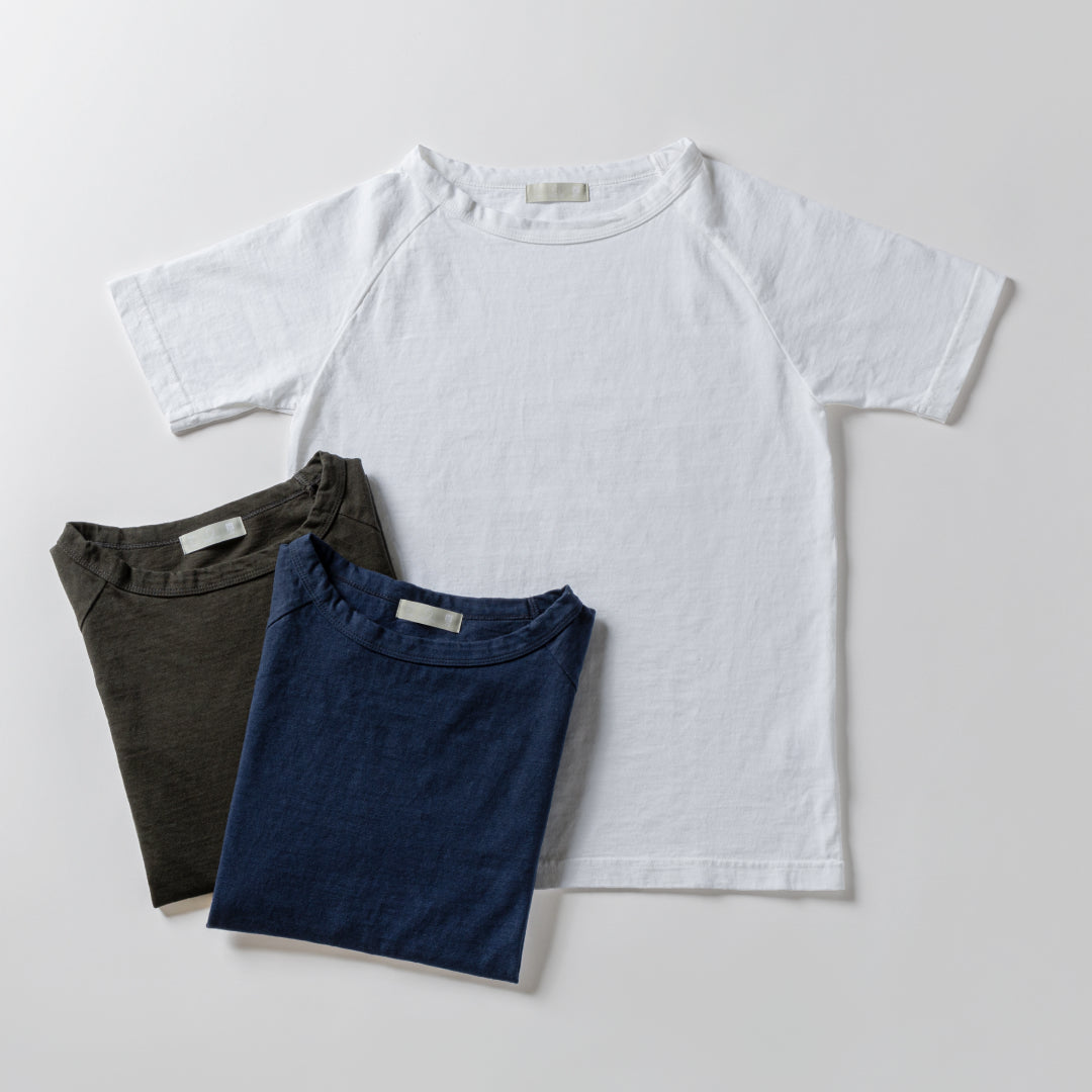 WOMEN’S ムラ糸クルーネックTシャツ半袖